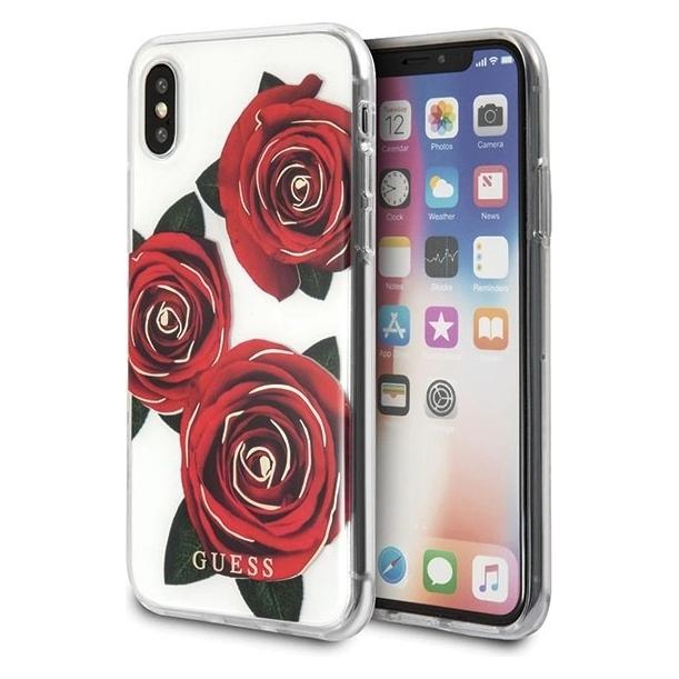 Guess Designer Hard-Cover (Apple iPhone X, Apple iPhone XS) (GUHCPXROSTR)