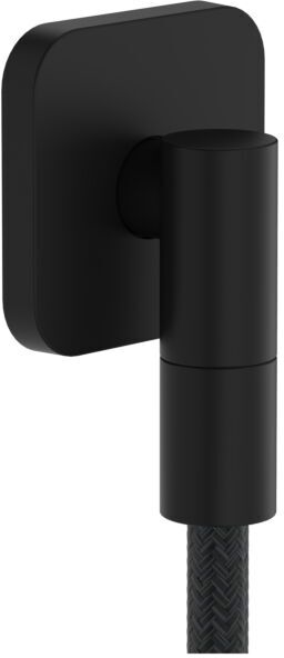 Hansgrohe FixFit Fine Q Wandanschluss 28884670 mit Rückflussverhinderer, Q, softsquare, schwarz matt