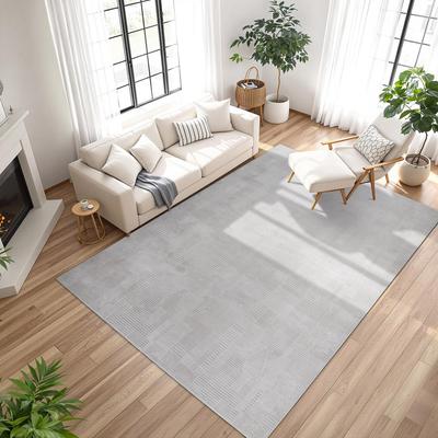 Gertmenian Arlo High Low Transitional Modern Gray Ivory Black Indoor Area Rug Collection