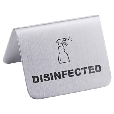 Contacto Schild DISINFECTED