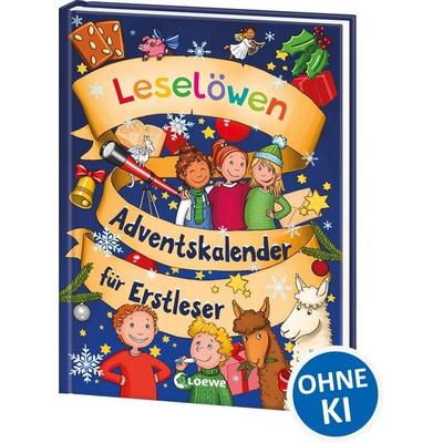 Leselöwen-Adventskalender für Erstleser, Gebundene Ausgabe von Eva Hierteis,Anna Taube,Ann-Katrin Heger,Vanessa Walder, Loewe, 978-3-7432-1604-4
