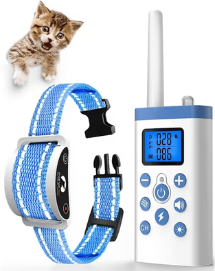 Inspire Curations QuietPaws Rechargeable Anti Meow Training Collar For Cats with Remote