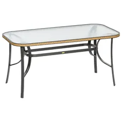 Merxx Roma Tisch 150 x 80 cm (Graphit/Natur)