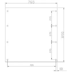 GSAB Elektrotechnik 2/3-Montageplatte 2M2-3-1000