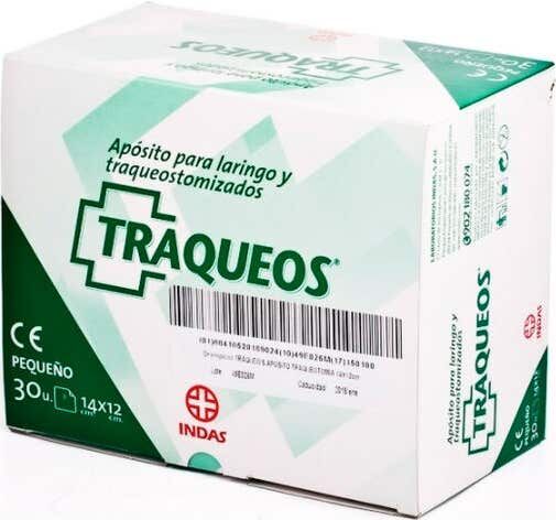 Traqueos Traqueo's apósitos laringo/traqueotomizado 14x12cm 30uds