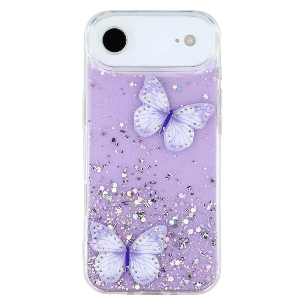 Cover-Discount iPhone 17 Air - Glitzer Hülle Schmetterlinge (Apple iPhone Air) (62902991)