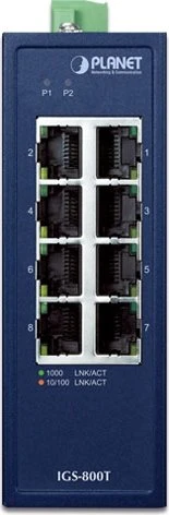 Planet Technology Industrial 8-Port 10/100/1000T Switch IGS-800T