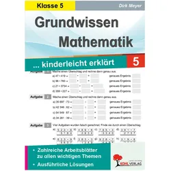 Grundwissen Mathematik 5. Schuljahr, Schulbücher von Dirk Meyer