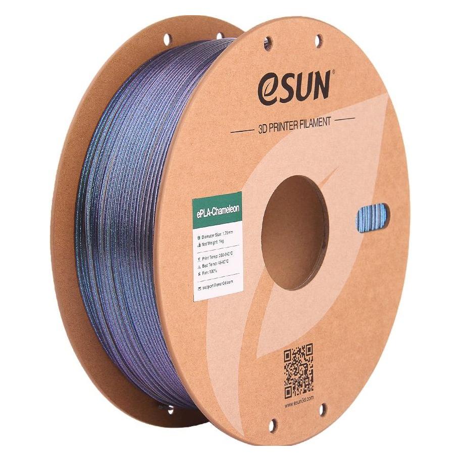 eSUN ePLA-Chameleon Schwarz Filament 1.75mm 1Kg (PLA, 1000 g, 1.75 mm) (EPLA-CHAMELEON-P175TB1)