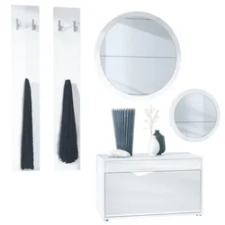 GARDEROBE Espoo Weiß Hochglanz