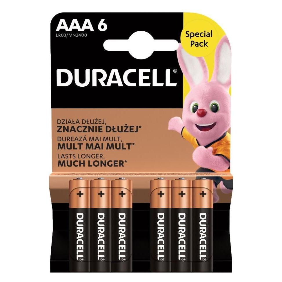 Duracell LR03/AAA Blister 6 (6 Stk., AAA) (Duracell Basic AAA/LR3 blister 6szt)