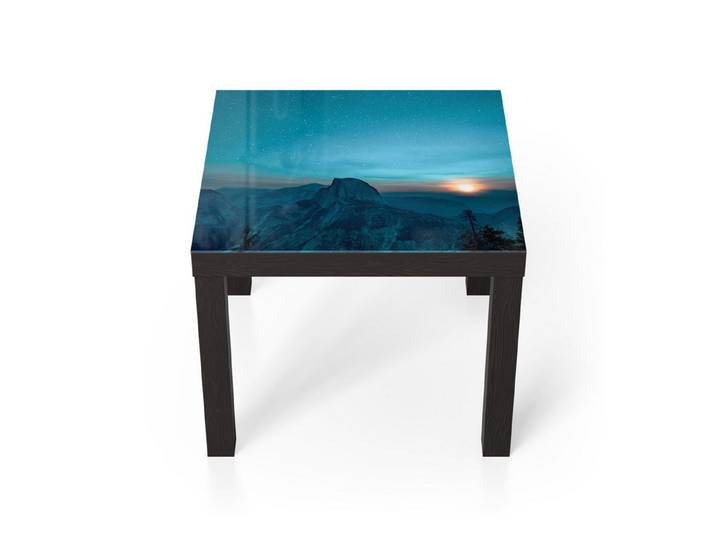 DEQORI Couchtisch 'Majestätischer Morgen', Glas Beistelltisch Glastisch modern