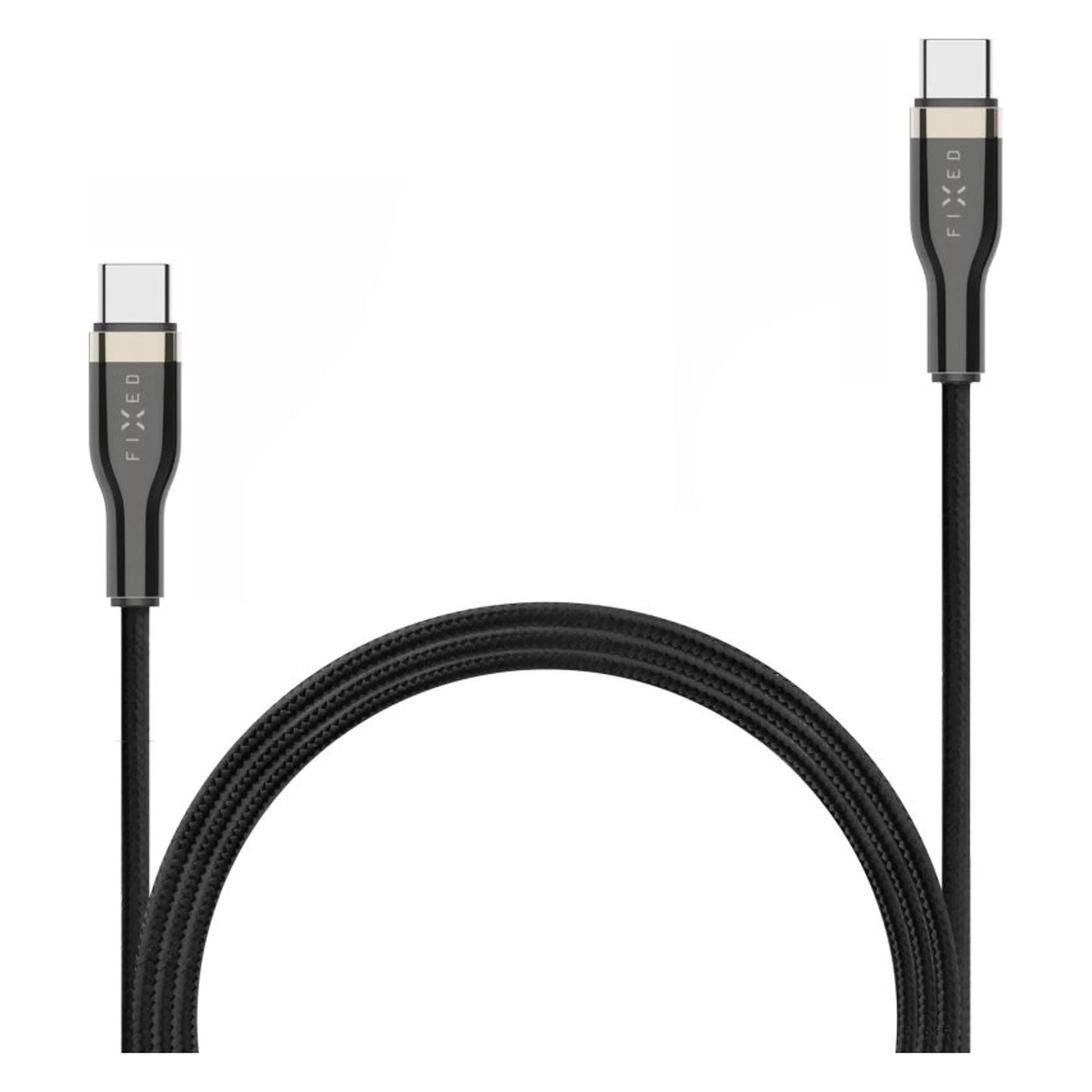 Fixed Geflochtenes Kabel USB-C/USB-C (2 m, USB 2.0, 100 W) (FIXDB-CC2-BK)