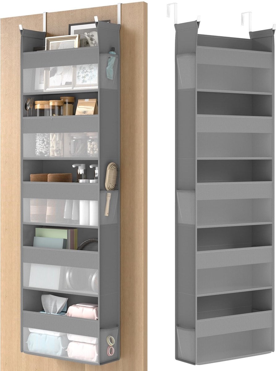 Unyqoos Hangorganizer voor deuren met vijf opbergvakken voor de keuken, badkamer of slaapkamer