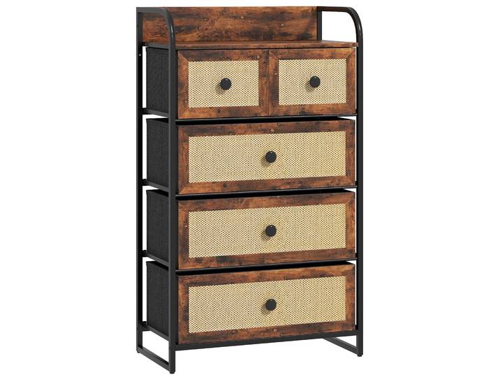 MCOM-Cajonera de Tela avec 5 Cajones, Salle de Bain, 58x29x99 cm