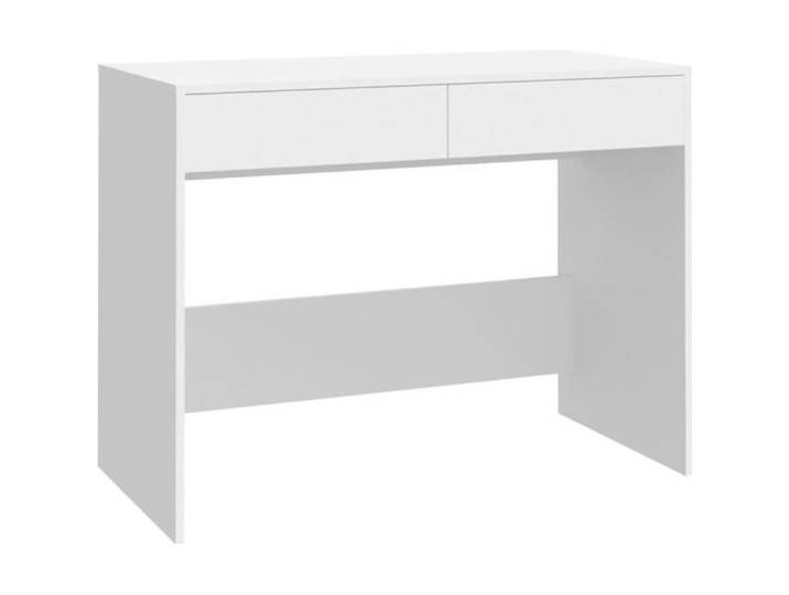 Bureau - OMABETA - M13476 - Blanc - Aggloméré - 2 tiroirs - 101x50x76 5 cm