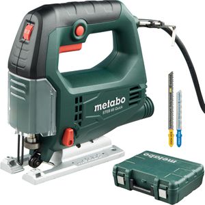 Metabo Stichsäge STEB 65 Quick, Pendelhubstichsäge, 450 W, Schnittleistung bis 65mm, mit Koffer, 2 Stück