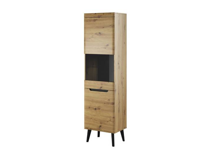 MOEBLO Standvitrine Egon (Schrank Glasvitrine Einlegeböden Dekoration)