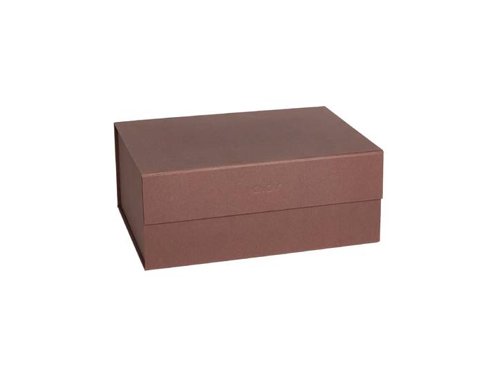 OYOY - Hako Aufbewahrungsbox, 33 x 25 cm, dark caramel