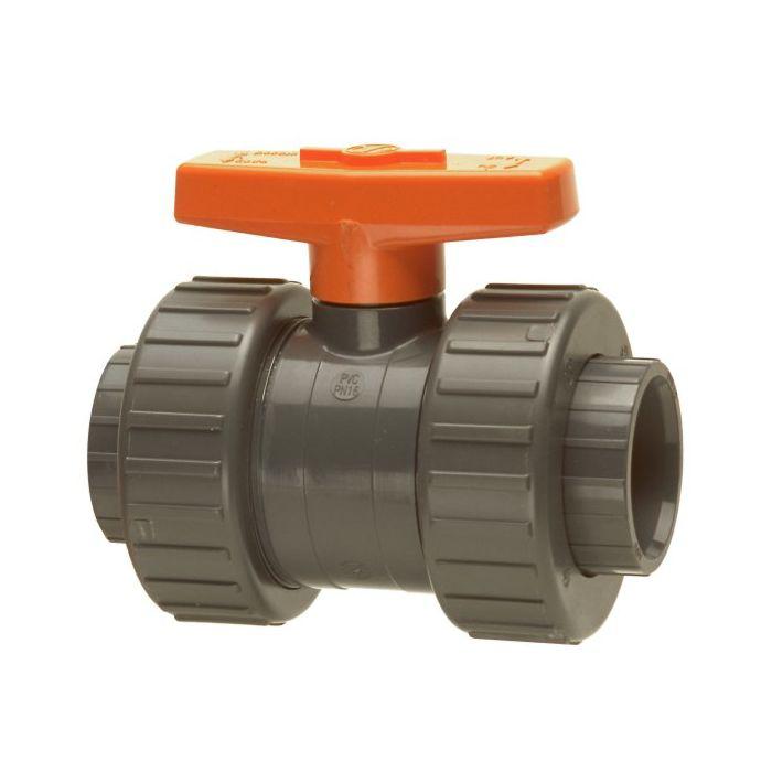 Bänninger Pvc-u Kugelhahn 191009R122 40 mm, DN 32, mit Dichtung EPDM