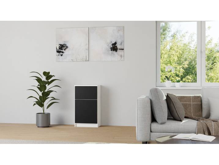 Klassischer Beistellschrank nach Maß MDF Beschichtet MDF Weiß matt