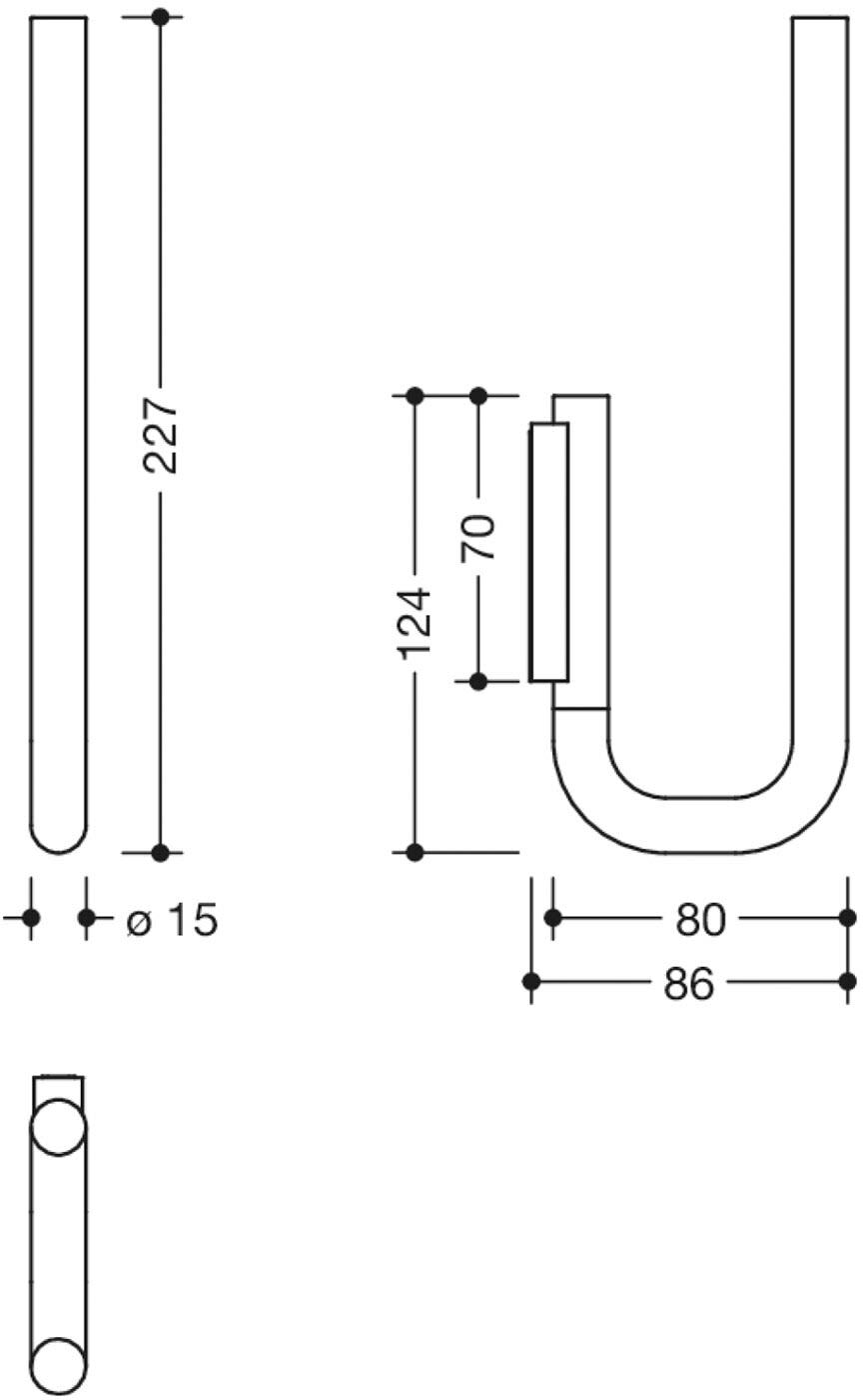 HEWI Serie 480 Reservepapierhalter für 2 WC-Rollen
