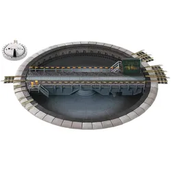 FLEISCHMANN 9152 N Modell-Drehscheibe, mit Drehscheiben-Schalter 6910. Länge der Drehbrücke 183 mm.