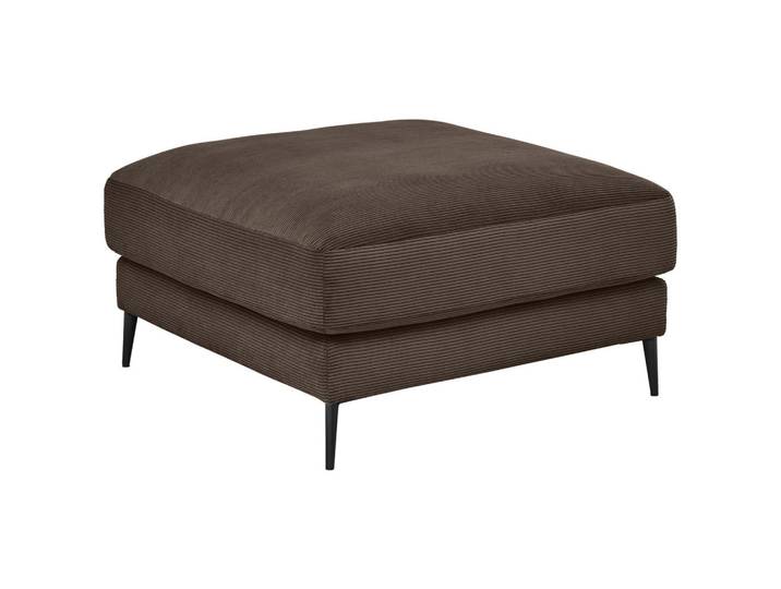 Dieter Knoll Hocker, Mokka, Metall, quadratisch, 90x43x90 cm, Fussart wählbar, Stoffauswahl, Wohnzimmer, Sessel, Hocker, Sitzhocker