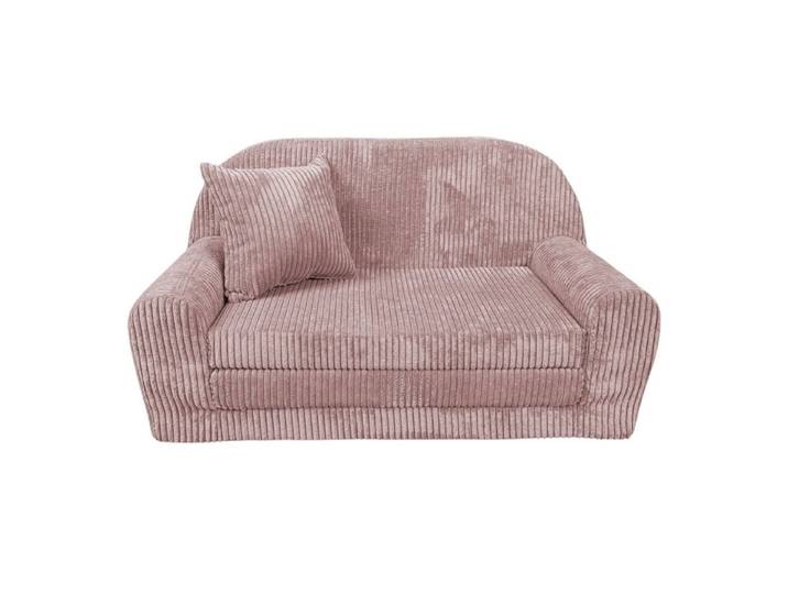 FORTISLINE Kindersofa Mini-Sofa Rosalia aus Cord – Komfort, Stil und Sicherheit für Ihr Kind, zusammenklappbar, waschbarer Bezug, keine Montage erforderlich