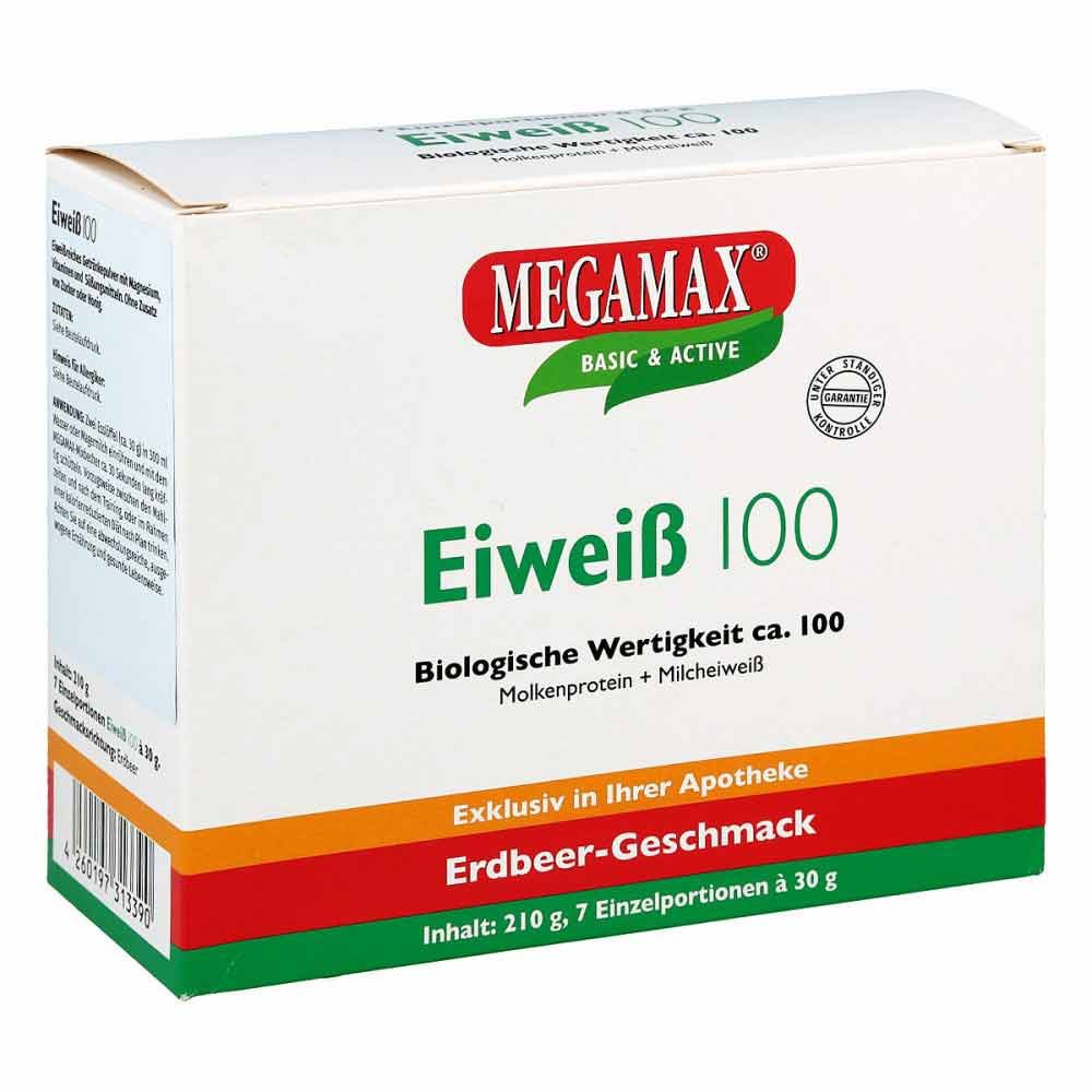 Megamax B.V. Eiweiss 100 Erdbeer Megamax Pulver 10133624