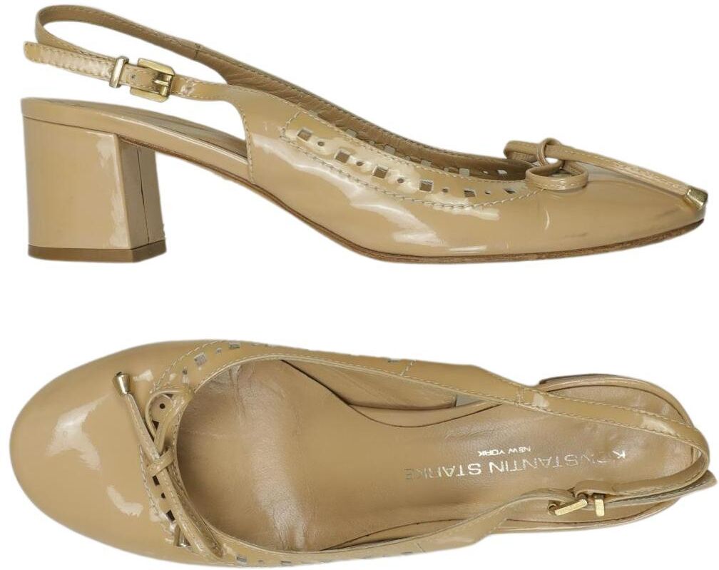 Konstantin Starke Damen Pumps, Beige, Gr. EU 38.5, Leder - Second Hand