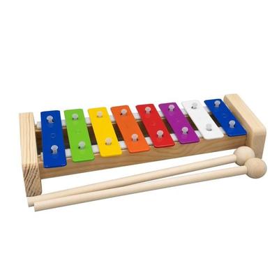 Wooden glockenspiel (incl. 2 mallets + instructions with 5 children songs) -