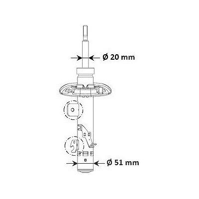Kyb Stoßdämpfer [Hersteller-Nr. 3338058] für Citroën