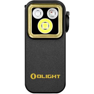 Olight Arbeitsleuchte Oclip Pro S schwarz, LED, 500 Lumen, IPX6 wasserdicht, Magnet, Rotlicht, UV-Licht & Akku
