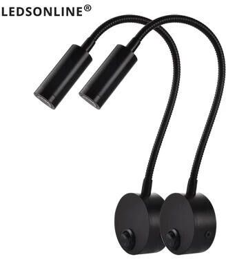 Uplift Picks 2 Piece Modern Wall Sconce Set Bedroom Bedside Lights black nature White (4000k)
