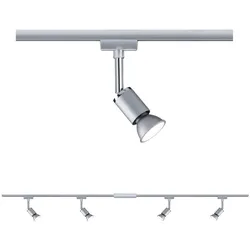 PAULMANN LED-Schienenstrahler 4x10W chr URail Set Pure 968.96 4LEDs GU10 chr matt