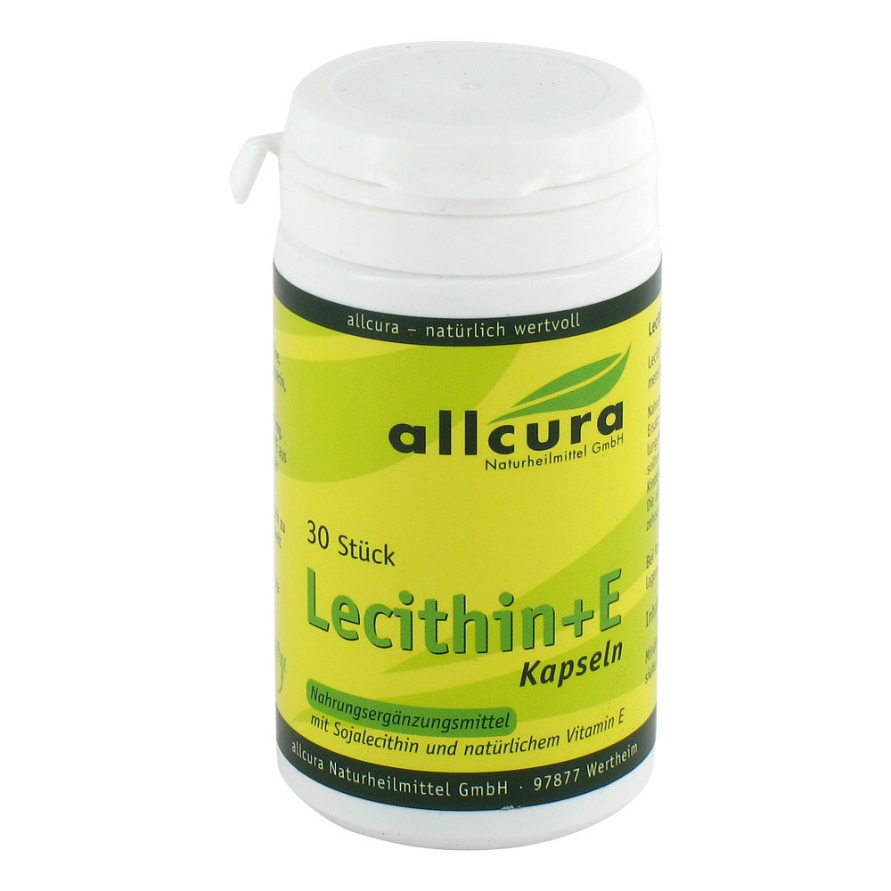 allcura Naturheilmittel GmbH Lecithin Kapseln + Vitamin E 1000 mg 04672481
