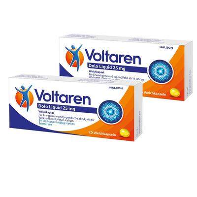 Voltaren Dolo Liquid 25 mg Weichkapseln, gegen Muskelschmerzen 2x 20 St. 2x20 St Tabletten