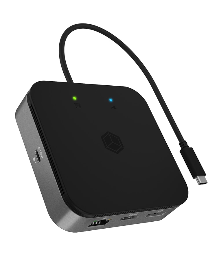 Raidsonic ICY BOX 7-in-1 USB4 DockingStation mit 2x Videoausgabe (IB-DK408-C41)