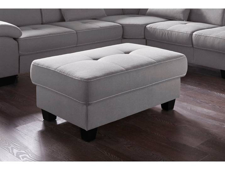 Hocker GOODPRODUCT Cornwall , grau, B:104cm H:45cm T:72cm, Hocker, Hocker