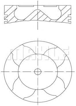 MAHLE 081 PI 00103 001 Kolben