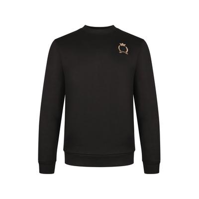 Sweater SIKSILK "SikSilk Essentials Sweater", Herren, Gr. XS, schwarz, 80% Baumwolle, 20% Polyester, unifarben, Rundhals, Sweatshirts Sweater