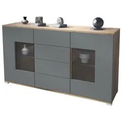 SIDEBOARD Grömitz Graphit Seidenmatt