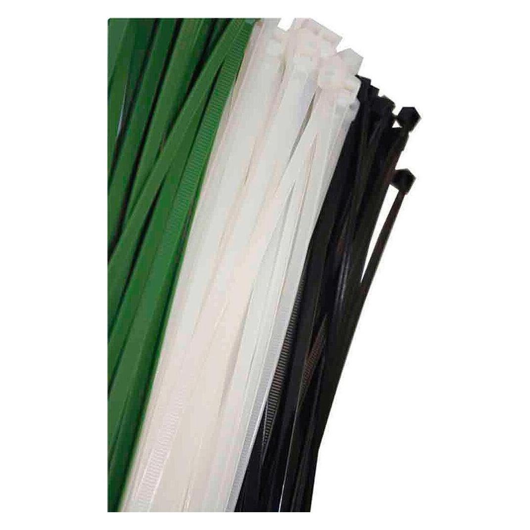 EDM Kabelbinder aus Nylon 48309 Weiss natürlich 300 x 8 mm (100 Stück) (Kunststoffkabelbinder, 300 mm, 100 Stk.) (45272221)
