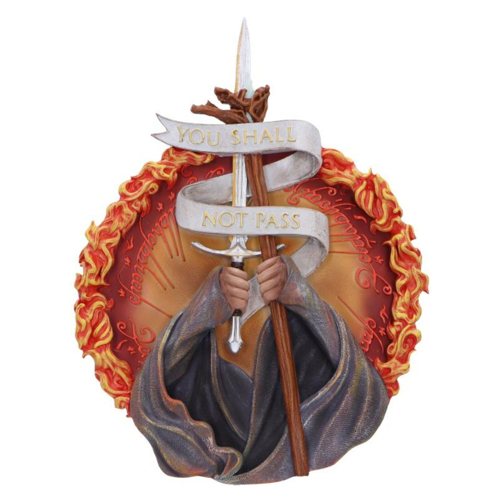Nemesis Now Der Herr der Ringe Wandschmuck You Shall Not Pass 30 cm (B6672B24)