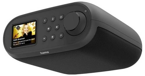 hama 00054258 Digitalradio DIR400 , DAB+/Internetradio/ Bluetooth RX/App, Schwarz