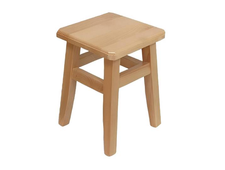 Xlmoebel Hocker Massiver Holzhocker aus Echtholz – Robuste Sitzgelegenheit (1 St., Hocker), Hergestellt in Europa