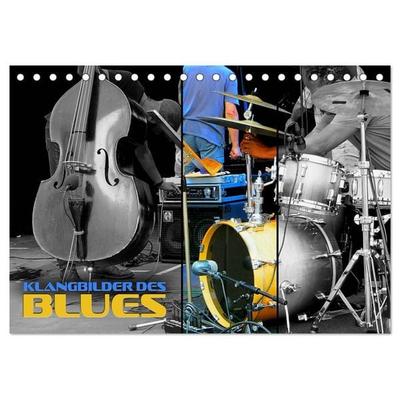Klangbilder des Blues (Tischkalender 2027 DIN A5 quer), CALVENDO Monatskalender