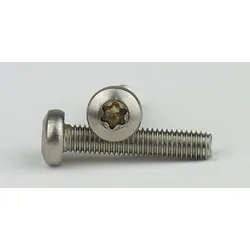 DIN 7500 Edelstahl A2 M 4x20 - gewindefurchende Schrauben Form CE, Linsenkopf, Innensechsrund - TX 2