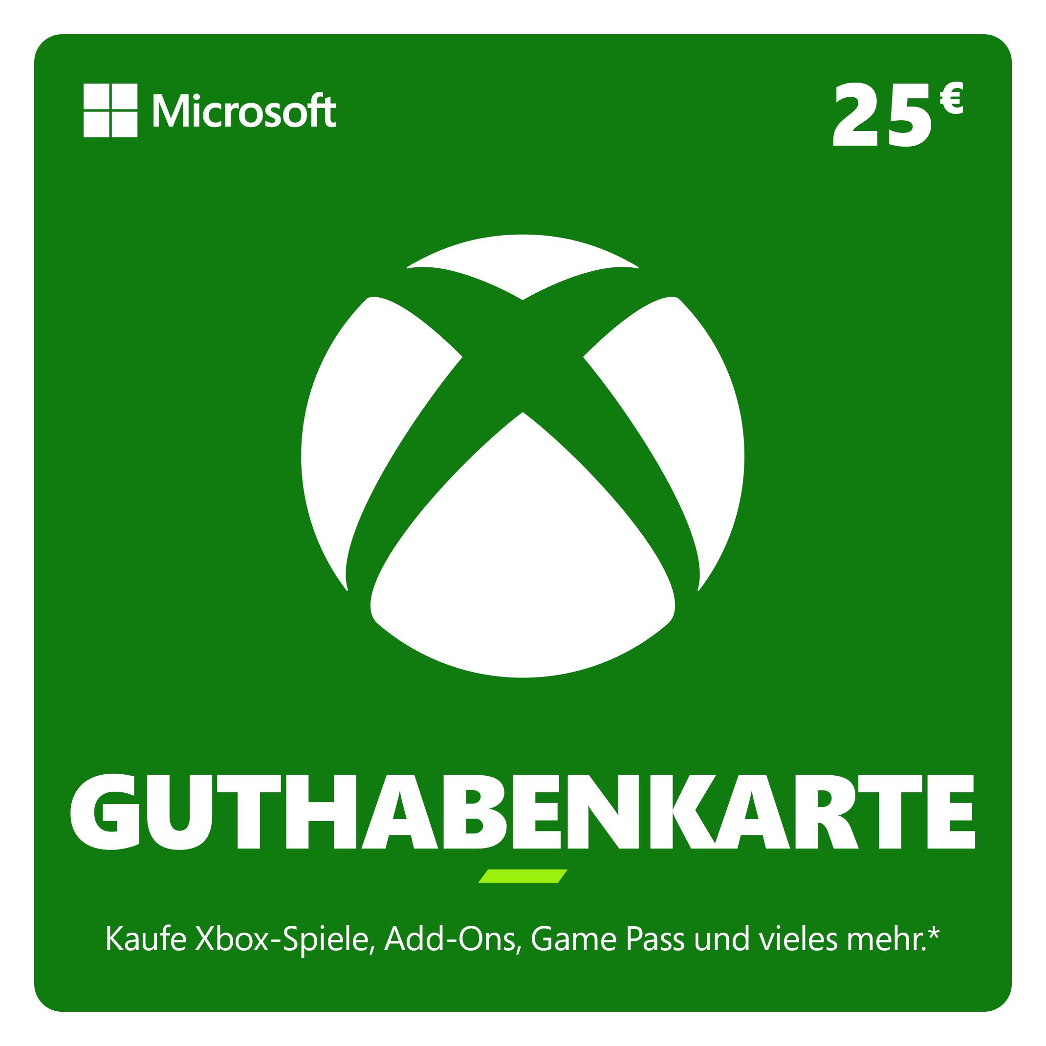 Microsoft Xbox Guthabenkarte 25 EUR (25 EUR) (K4W-02561)